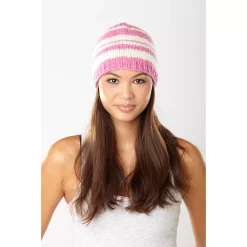 Women's SIJJL Striped Wool Beanie -SHED RAIN Sales Store 2592980 ALT2