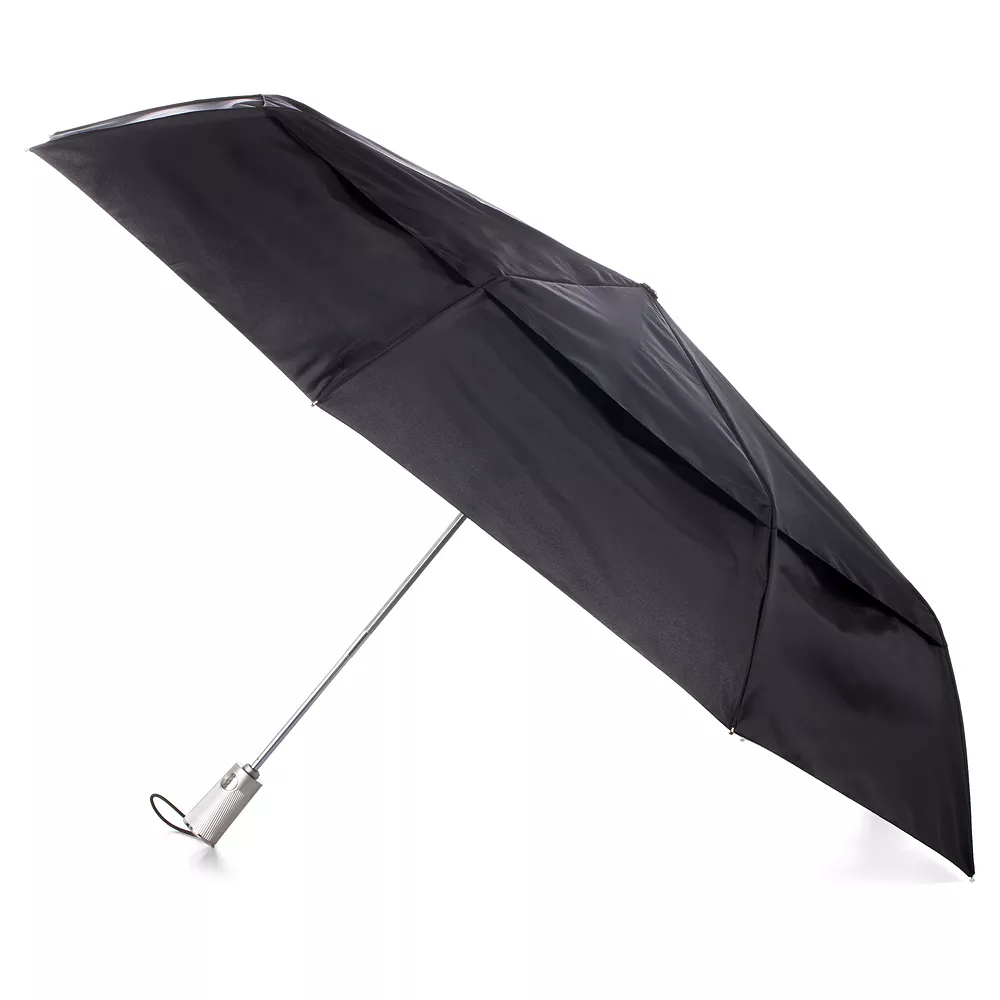 Totes Water Resistant Auto Open & Close Vented Folding Umbrella 1 Totes Water Resistant Auto Open & Close Vented Folding Umbrella