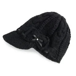 Women's SIJJL Braided Ribbon Brim Wool Hat