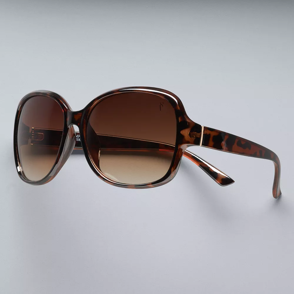 Women's Simply Vera Vera Wang Birdie Midsize Square Sunglasses 1 Women's Simply Vera Vera Wang Birdie Midsize Square Sunglasses