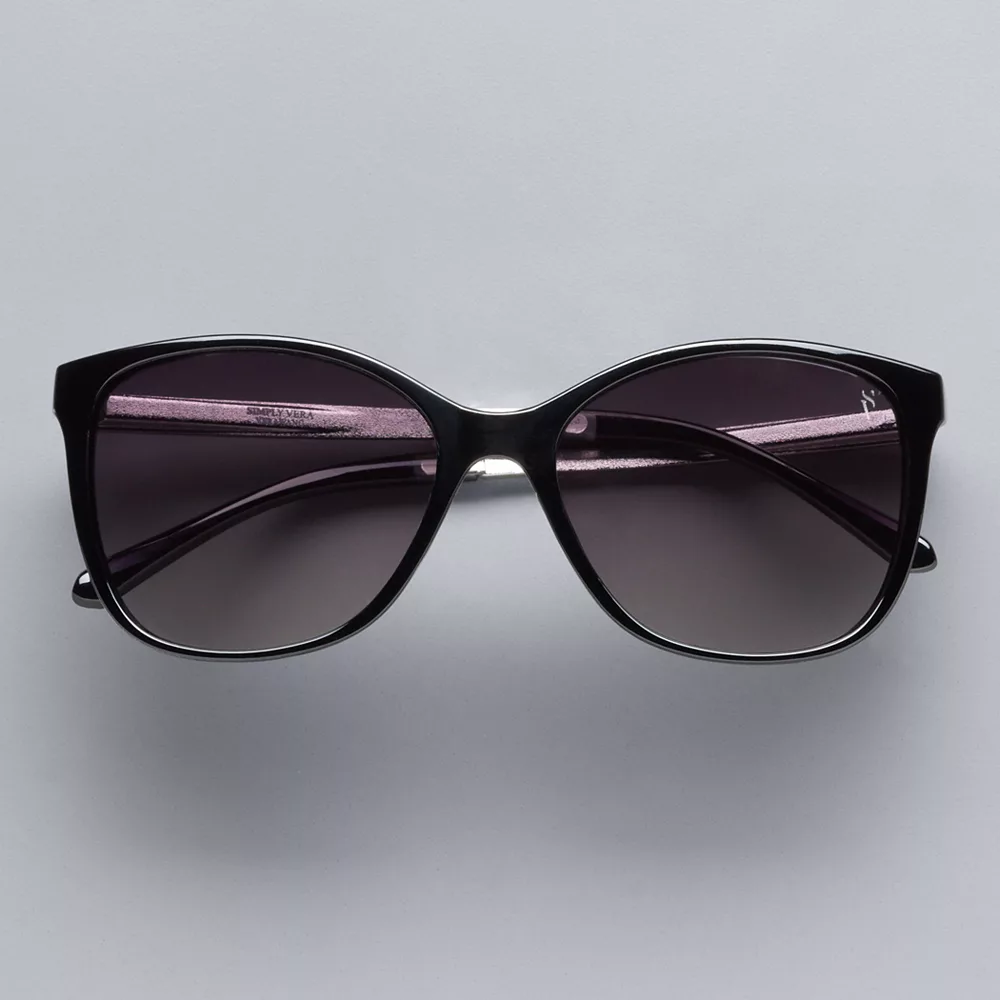 Simply Vera Vera Wang Delrio Midsize Wayfarer Sunglasses 2 Simply Vera Vera Wang Delrio Midsize Wayfarer Sunglasses - Image 2