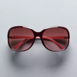 Alternative view of Women's Simply Vera Vera Wang 69mm Desert Large Square Sunglasses