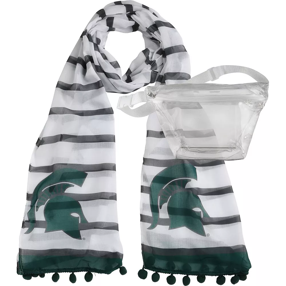 Michigan State Spartans Fanny Pack Scarf Set 1 Michigan State Spartans Fanny Pack Scarf Set