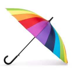 Totes Rainbow Auto-Open Stick Umbrella
