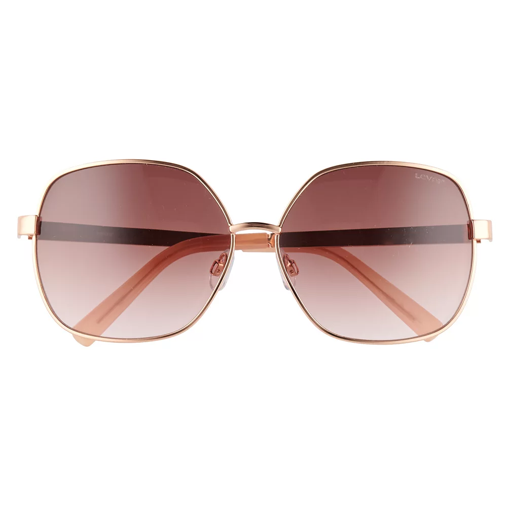 Women's Levi's® 62mm Metal Square Sunglasses 3 Women's Levi's® 62mm Metal Square Sunglasses - Image 3