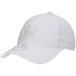 Alternative view of Women's New Era White Miami Marlins 9TWENTY Glisten Adjustable Hat