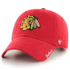 Unbranded Women's '47 Red Chicago Blackhawks Team Miata Clean Up Adjustable Hat