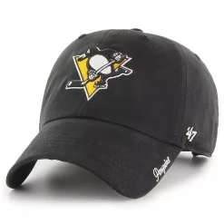Alternative view of Women's '47 Black Pittsburgh Penguins Team Miata Clean Up Adjustable Hat