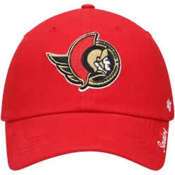 Women's '47 Red Ottawa Senators Team Miata Clean Up Adjustable Hat -SHED RAIN Sales Store 4847564 ALT2