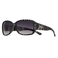 Women's Nine West 58mm Striated Plastic Rectangle Sunglasses