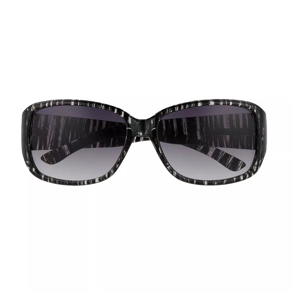 Women's Nine West 58mm Striated Plastic Rectangle Sunglasses 2 Women's Nine West 58mm Striated Plastic Rectangle Sunglasses - Image 2