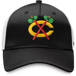 Women's Fanatics Branded Black Chicago Blackhawks Exclusive Trucker Snapback Hat -SHED RAIN Sales Store 4875667 ALT2