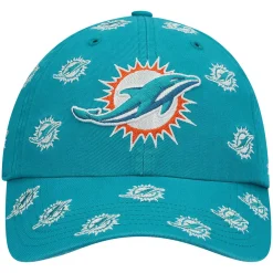 Alternative view of Women's '47 Aqua Miami Dolphins Confetti Clean Up Adjustable Hat