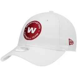 Alternative view of Women's New Era White Washington Football Team Alternate Logo Vital 9TWENTY Adjustable Hat