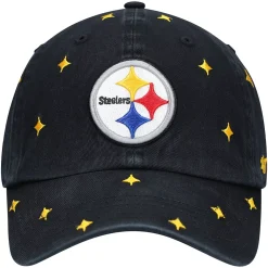 Alternative view of Women's '47 Black/Gold Pittsburgh Steelers Confetti Clean Up Adjustable Hat