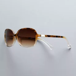Women's Simply Vera Vera Wang 58mm Margot Rectangle Sunglasses