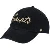 Women's '47 Black New Orleans Saints Vocal Clean Up Adjustable Hat