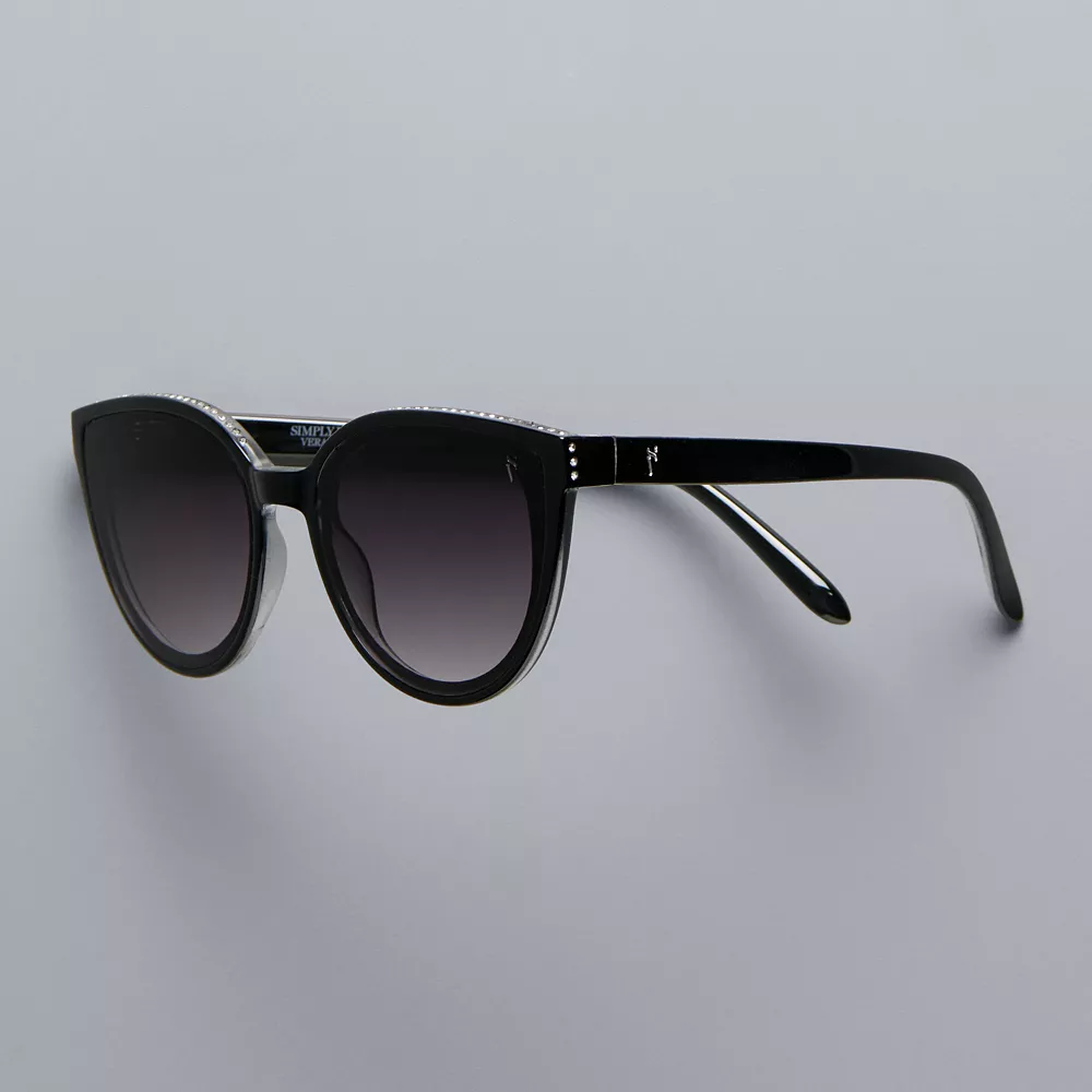 Women's Simply Vera Vera Wang 55mm Preppy Cat Eye Gradient Sunglasses 1 Women's Simply Vera Vera Wang 55mm Preppy Cat Eye Gradient Sunglasses