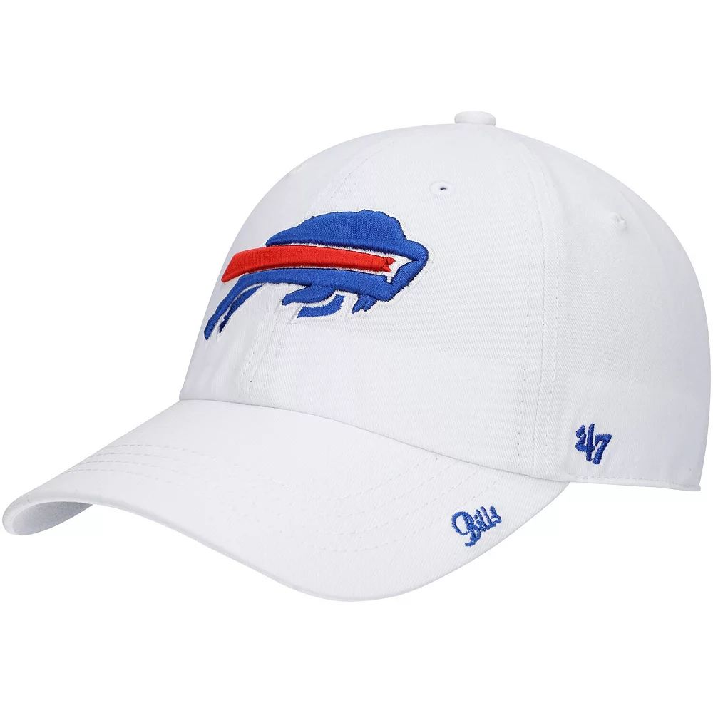 Unbranded Women's '47 White Buffalo Bills Miata Clean Up Logo Adjustable Hat 1 Unbranded Women's '47 White Buffalo Bills Miata Clean Up Logo Adjustable Hat