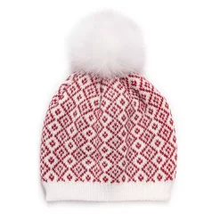 Women's MUK LUKS Fair Isle Pompom Beanie