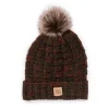 Women's MUK LUKS Logo Patch Pompom Beanie