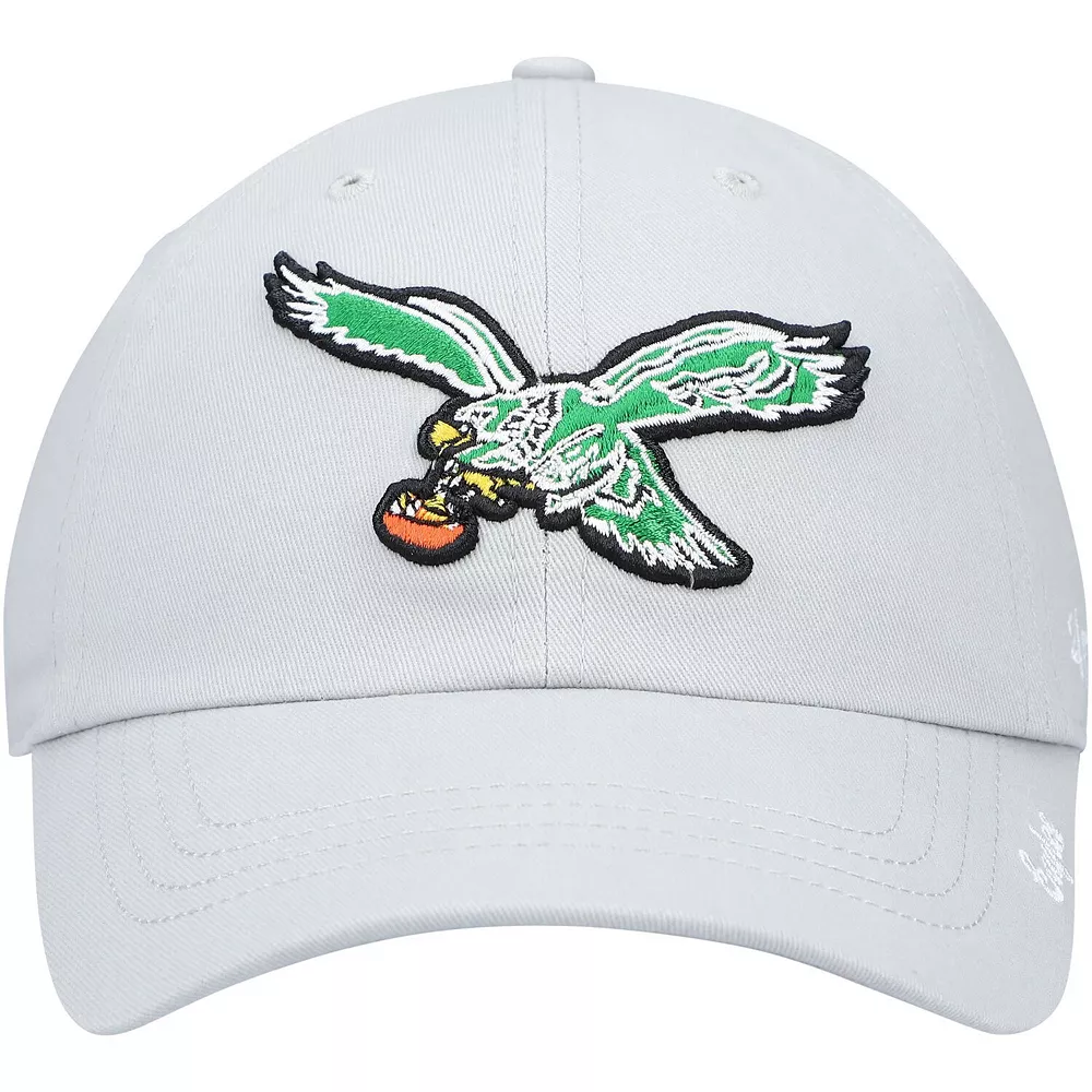 Women's '47 Gray Philadelphia Eagles Miata Clean Up Legacy Adjustable Hat 3 Women's '47 Gray Philadelphia Eagles Miata Clean Up Legacy Adjustable Hat - Image 3