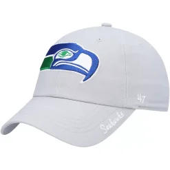 Alternative view of Women's '47 Gray Seattle Seahawks Miata Clean Up Legacy Adjustable Hat