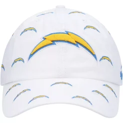 Women's '47 White Los Angeles Chargers Team Confetti Clean Up Adjustable Hat -SHED RAIN Sales Store 5276915 ALT2