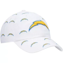 Women's '47 White Los Angeles Chargers Team Confetti Clean Up Adjustable Hat -SHED RAIN Sales Store 5276915 ALT3