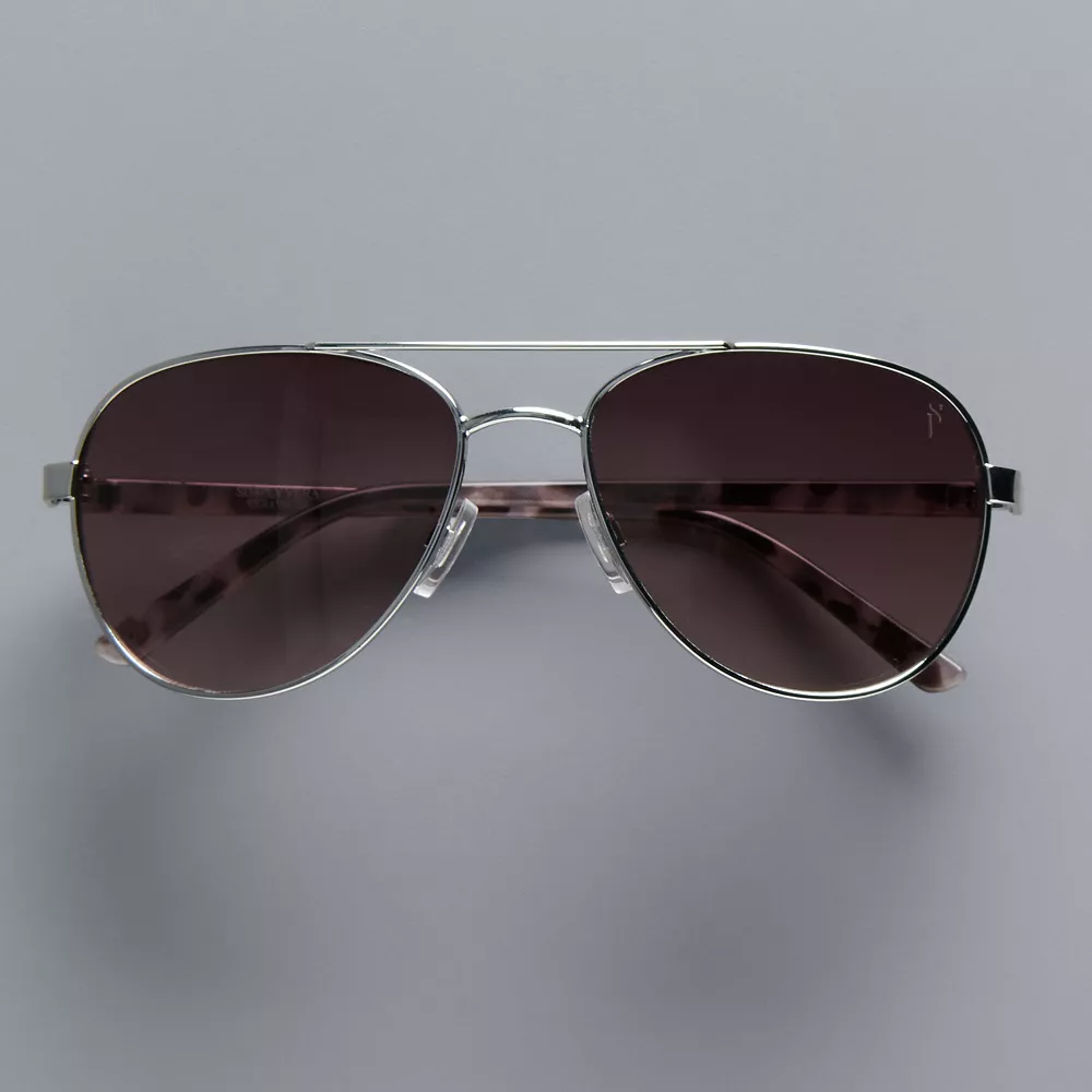 Women's Simply Vera Vera Wang 50mm Kade Aviator Sunglasses 3 Women's Simply Vera Vera Wang 50mm Kade Aviator Sunglasses - Image 3