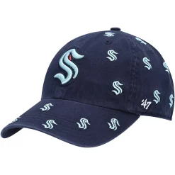 Alternative view of Women's '47 Deep Sea Blue Seattle Kraken Confetti Clean Up Logo Adjustable Hat