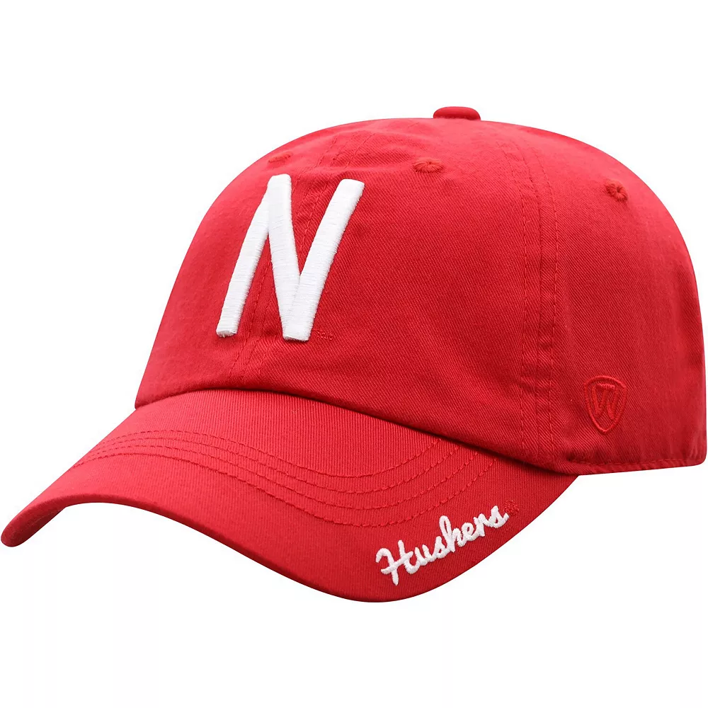 Women's Top Of The World Scarlet Nebraska Huskers Staple Adjustable Hat 2 Women's Top Of The World Scarlet Nebraska Huskers Staple Adjustable Hat - Image 2