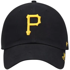 Unbranded Women's '47 Black Pittsburgh Pirates Team Miata Clean Up Adjustable Hat -SHED RAIN Sales Store 5387956 ALT2