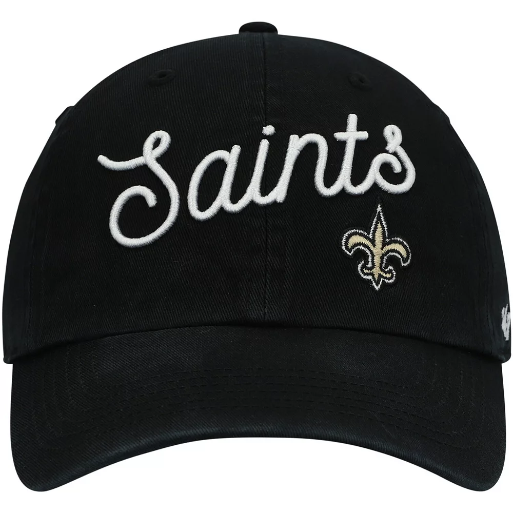 Women's '47 Black New Orleans Saints Millie Clean Up Adjustable Hat 3 Women's '47 Black New Orleans Saints Millie Clean Up Adjustable Hat - Image 3
