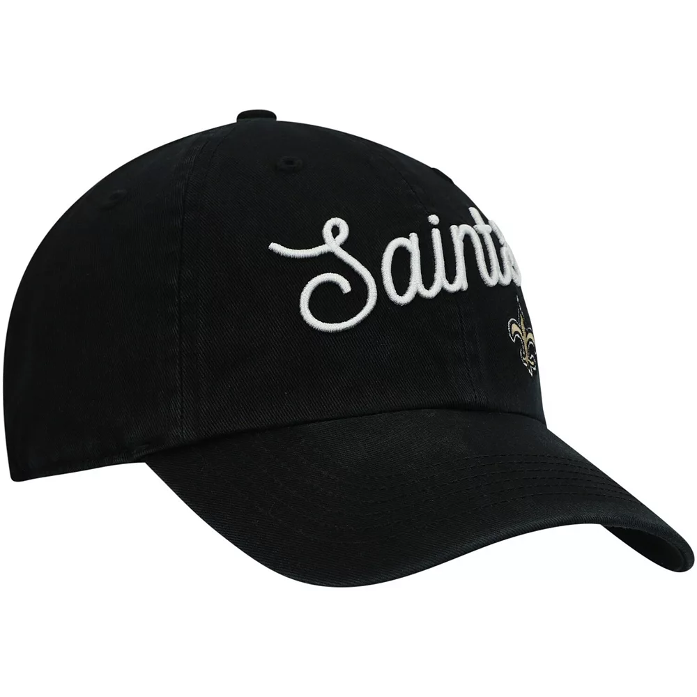 Women's '47 Black New Orleans Saints Millie Clean Up Adjustable Hat 4 Women's '47 Black New Orleans Saints Millie Clean Up Adjustable Hat - Image 4