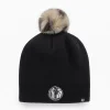 Women's '47 Black Dallas Mavericks Serengeti Knit Beanie With Pom