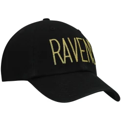 Women's '47 Black Baltimore Ravens Shimmer Text Clean Up Adjustable Hat -SHED RAIN Sales Store 5426419 ALT3