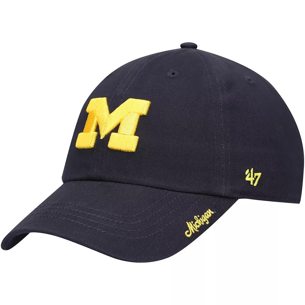Unbranded Women's '47 Navy Michigan Wolverines Miata Clean Up Logo Adjustable Hat 2 Unbranded Women's '47 Navy Michigan Wolverines Miata Clean Up Logo Adjustable Hat - Image 2