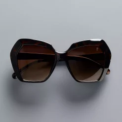 Alternative view of Women's Simply Vera Vera Wang Monika Geo Square Sunglasses