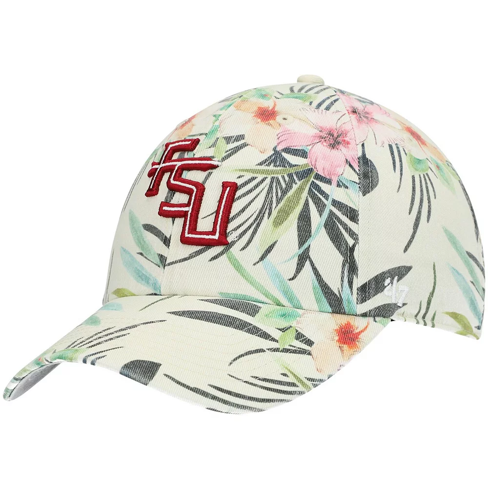 Women's '47 White Florida State Seminoles Bloom Clean Up Adjustable Hat 2 Women's '47 White Florida State Seminoles Bloom Clean Up Adjustable Hat - Image 2