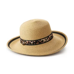 Women's Nine West Animal Band Floppy Hat