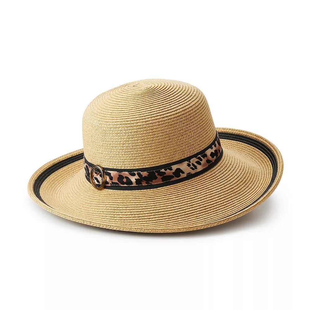 Women's Nine West Animal Band Floppy Hat 1 Women's Nine West Animal Band Floppy Hat