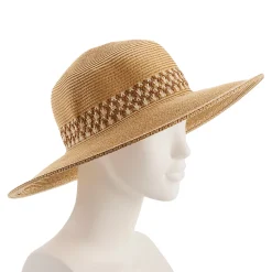 Women's Nine West Multicolor Lace Inset Floppy Hat -SHED RAIN Sales Store 5699442 ALT2