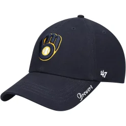 Unbranded Women's '47 Navy Milwaukee Brewers Team Miata Clean Up Adjustable Hat