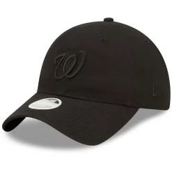 Alternative view of Women's New Era Washington Nationals Black On Black Core Classic II 9TWENTY Adjustable Hat