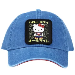 Licensed Character Women's Hello Kitty Patch Pigment Dye Hat