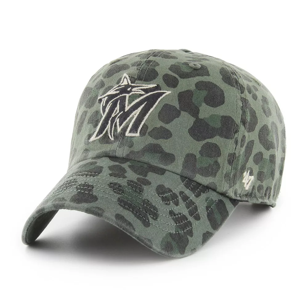 Women's '47 Green Miami Marlins Bagheera Clean Up Adjustable Hat 1 Women's '47 Green Miami Marlins Bagheera Clean Up Adjustable Hat