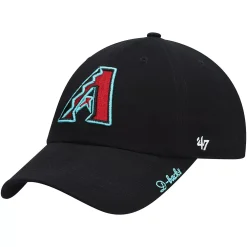 Women's '47 Black Arizona Diamondbacks Team Miata Clean Up Adjustable Hat