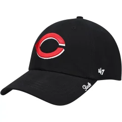 '47 BRAND Women's '47 Black Cincinnati Reds Team Miata Clean Up Adjustable Hat