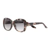 Women's Nine West 53mm Oval Butterfly Gradient Sunglasses